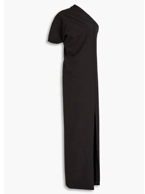 NWT / RHEA COSTA One-shoulder crepe gown (IT 48)